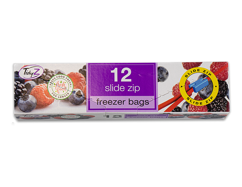 Freezer Bags Slide Zip 12pk